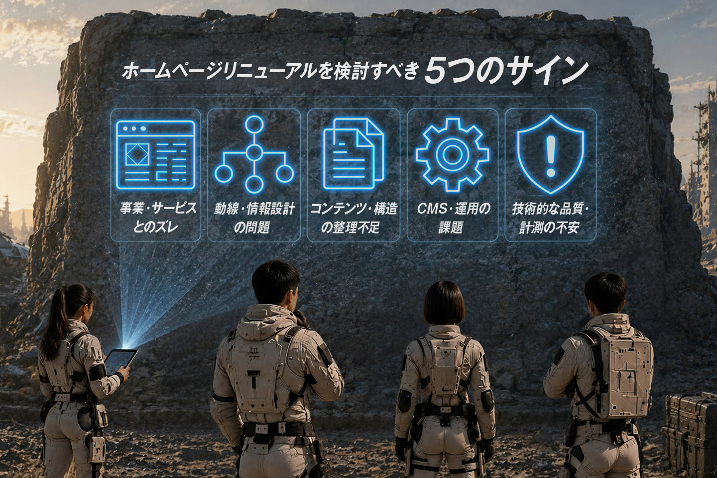 ホームページリニューアルを検討すべき5つのサイン