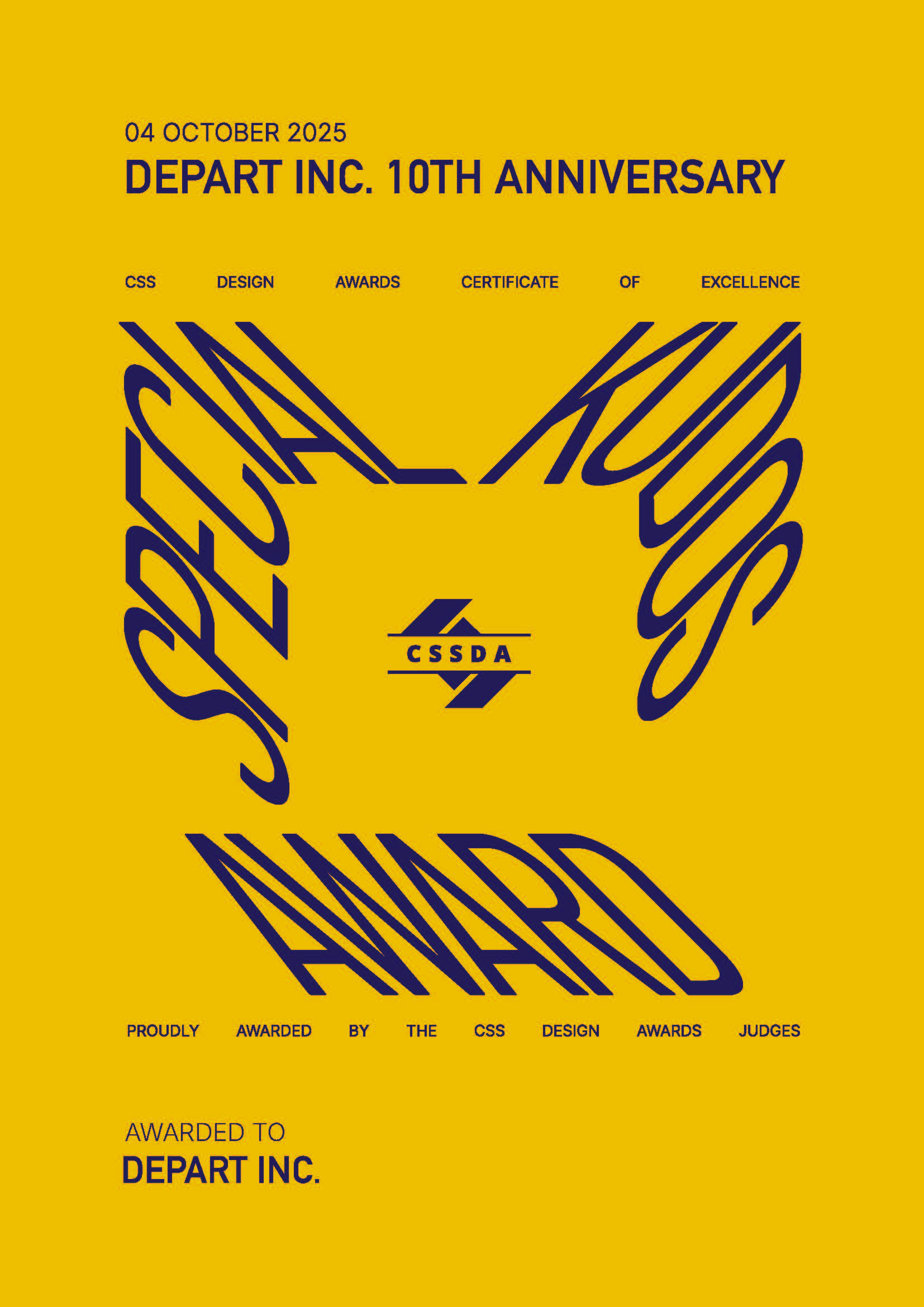 CSS Design Awards - Special Kudos award