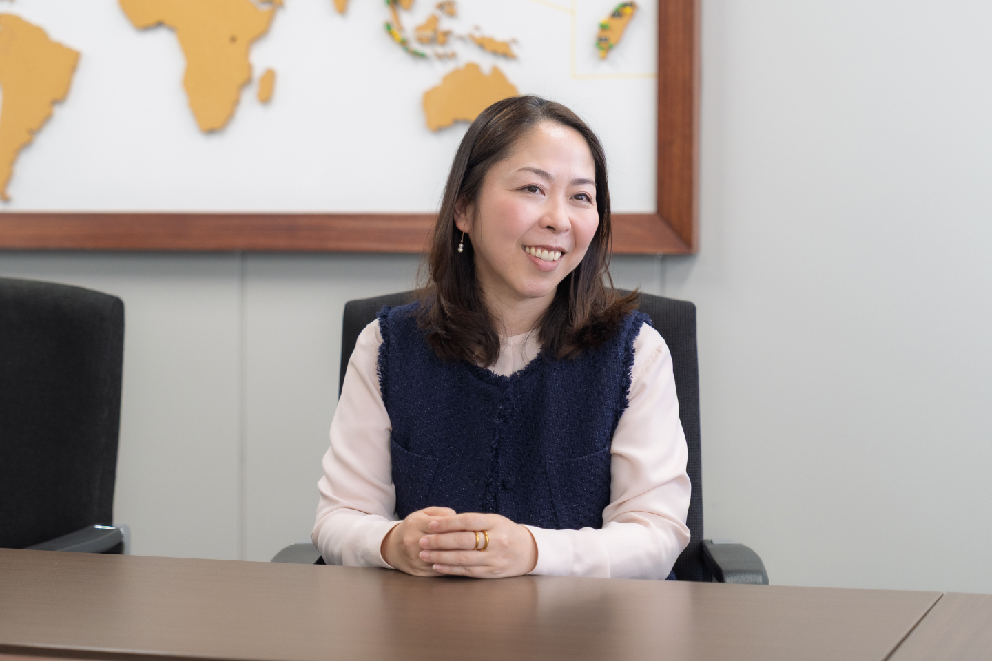 ブランディングプロジェクトについて話される、千葉さま