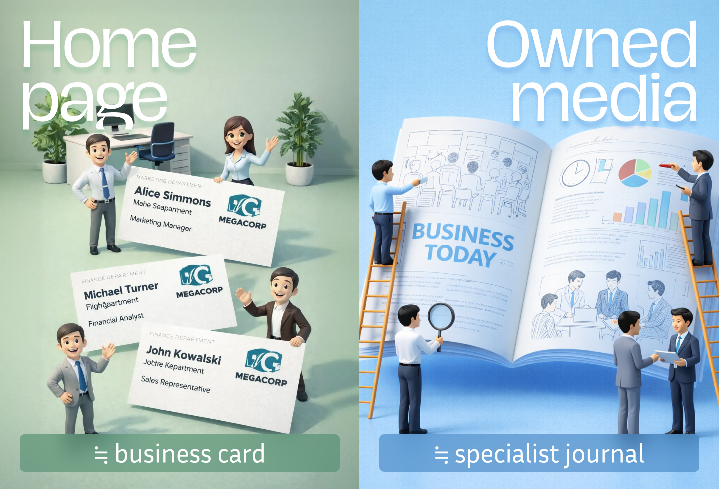 オウンドメディアとホームページの根本的な違い