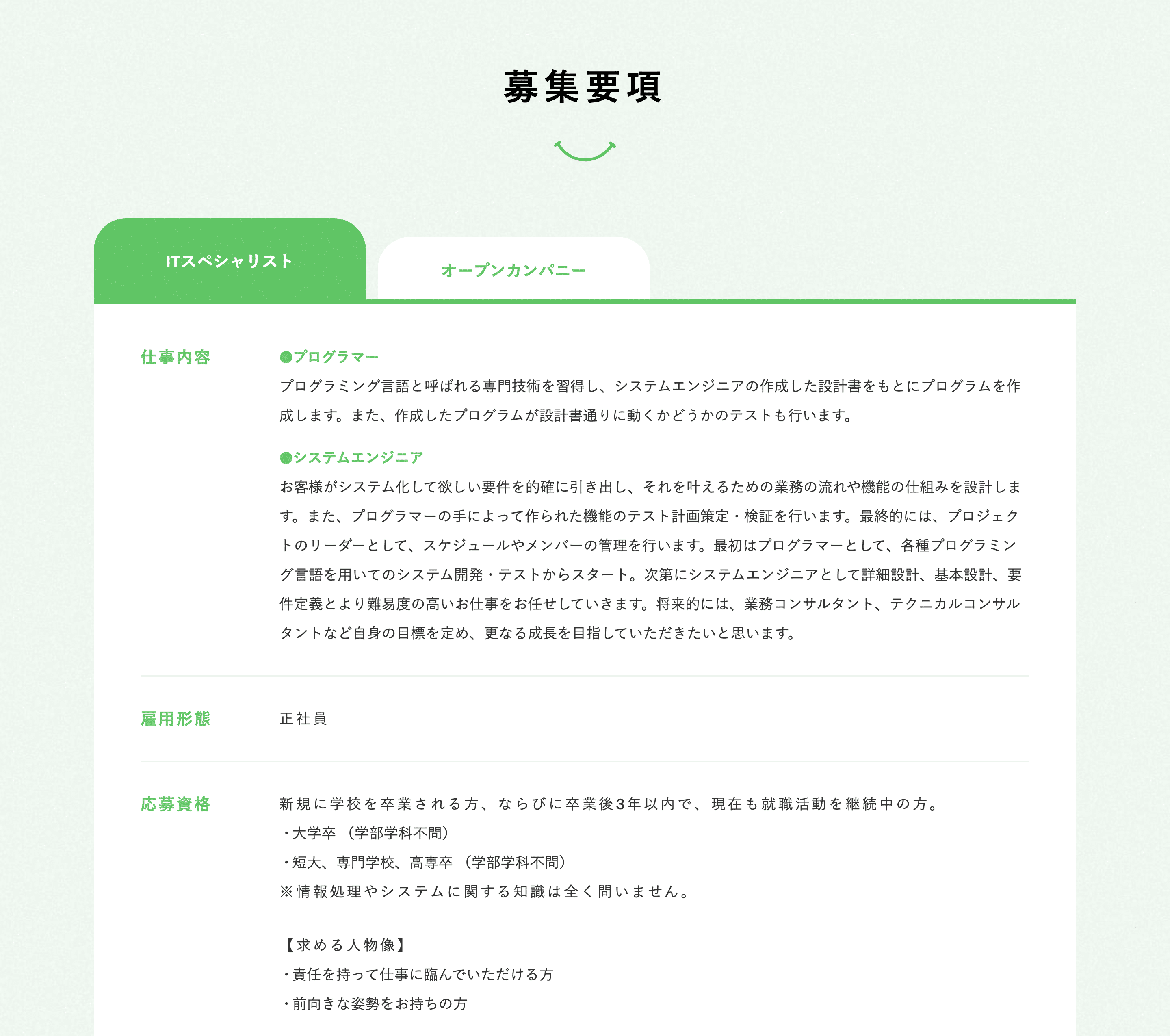 9：応募に必要な情報がわかる「募集要項」