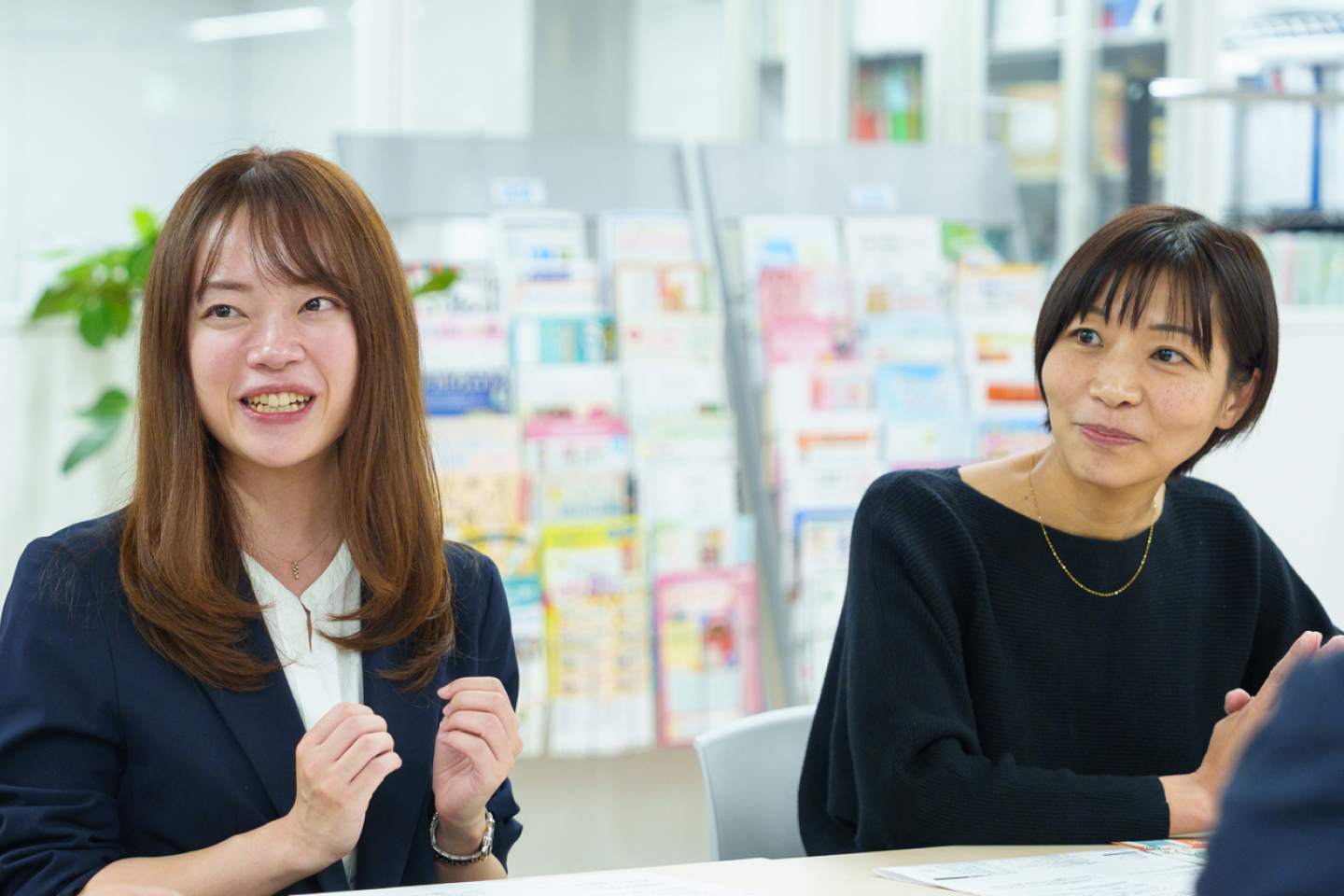 今後の「ToshoTosho」の展望をお話いただく日販/大矢さま、江森さま