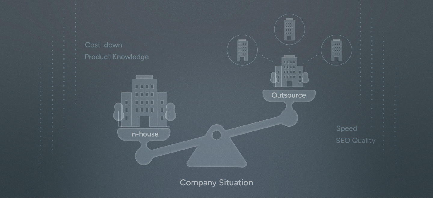 SEOコンテンツ制作を内製するか外注するかの判断基準