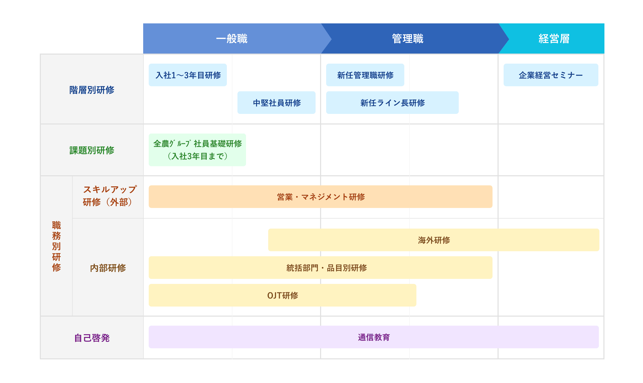 7：スキルアップを支援する「研修・教育制度」